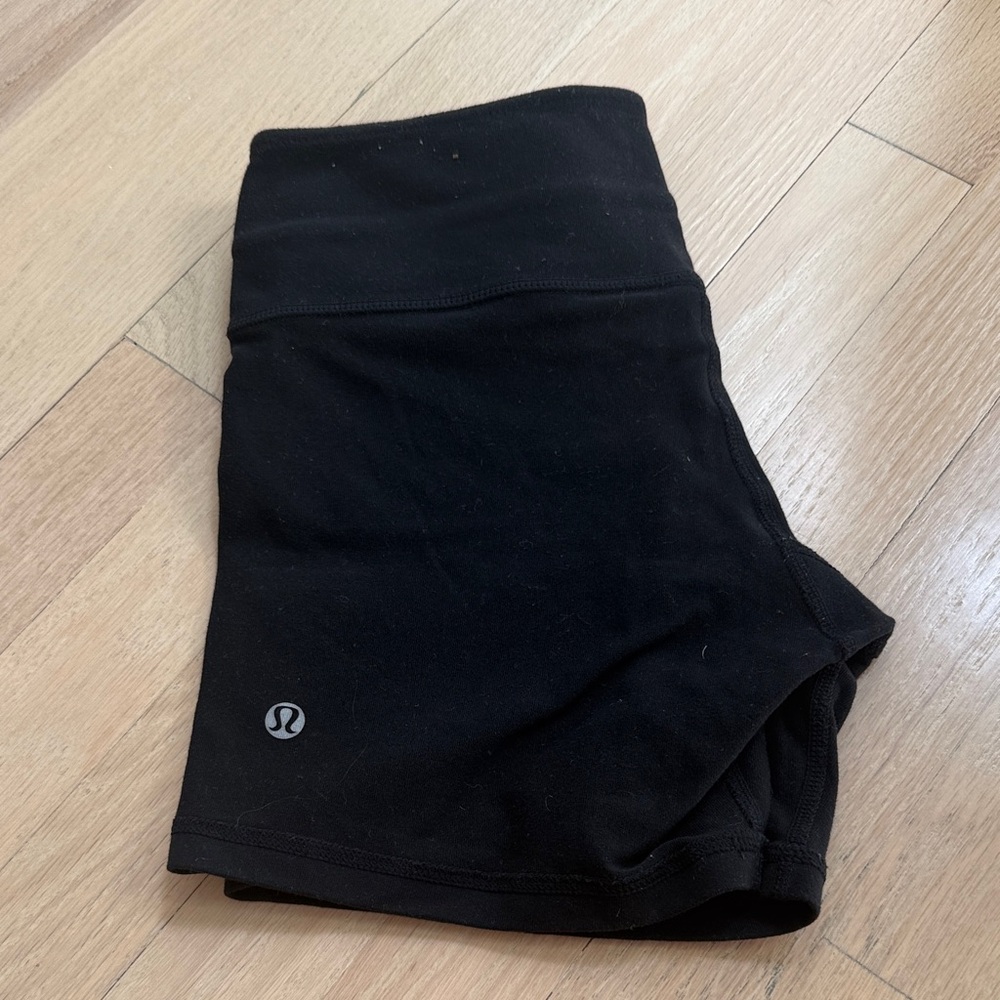 Lululemon Women's High-Rise Black Athletic Biker Shorts